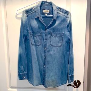 Express Denim Shirt full sleeve With two front pockets. New never used.